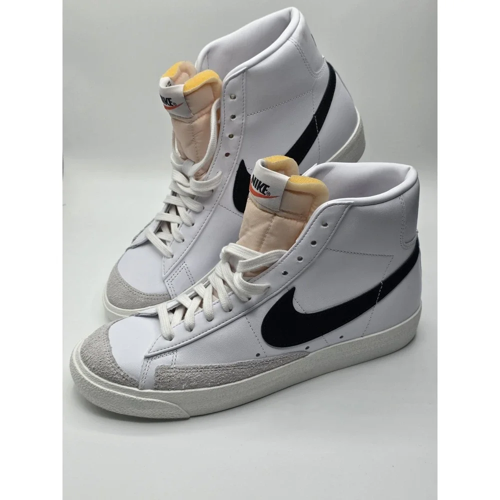 Nike Blazer Mid '77 Vintage‎ Shoes White Black Sail BQ6806-100 Men's Size 8.5